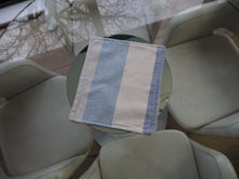 Load image into Gallery viewer, Blue and Beige Striped Trivet
