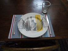 Load image into Gallery viewer, Red, white and blue striped Placemats
