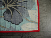 Load image into Gallery viewer, Floral Trivet with Red Trim