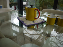 Load image into Gallery viewer, Shark Print Trivet with Multi Colour Trim