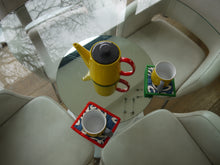 Load image into Gallery viewer, White Floal Pot Holders with Trim