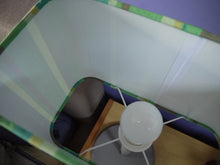 Load image into Gallery viewer, Green and Brown Stripes Rounded Rectangle Lampshade