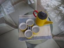 Load image into Gallery viewer, Blue and Beige Striped Trivet