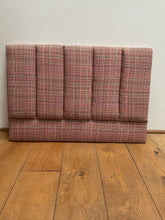 Load image into Gallery viewer, Pink Plad Fluted Head board Single bed