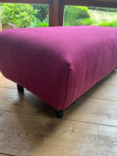 Load image into Gallery viewer, Red Linnen Stool