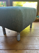 Load image into Gallery viewer, Metalic Blue and Silver Stool