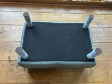 Load image into Gallery viewer, Metalic Blue and Silver Stool