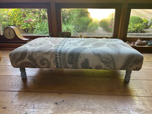 Load image into Gallery viewer, Two Toned Floral Ottoman