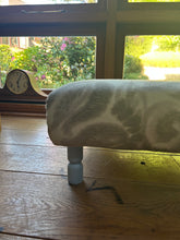 Load image into Gallery viewer, Two Toned Floral Ottoman