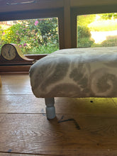 Load image into Gallery viewer, Two Toned Floral Ottoman