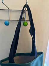 Load image into Gallery viewer, Teal Leather Tote Bag