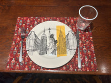 Load image into Gallery viewer, Christms Nuckracker Large Rectangle Cotton Placemats