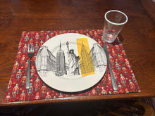Load image into Gallery viewer, Christms Nuckracker Large Rectangle Cotton Placemats
