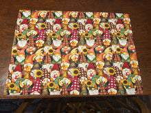 Load image into Gallery viewer, Fall Gnome Large Rectangle Cotton Placemats