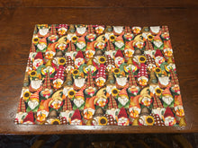 Load image into Gallery viewer, Fall Gnome Large Rectangle Cotton Placemats