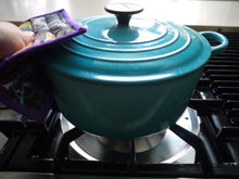 Load image into Gallery viewer, Sneaker Pot Holders with Purple Trim