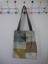 Load image into Gallery viewer, Beige Geometric Canvas tote bag