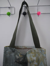 Load image into Gallery viewer, Beige Geometric Canvas tote bag