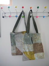 Load image into Gallery viewer, Beige Geometric Canvas tote bag