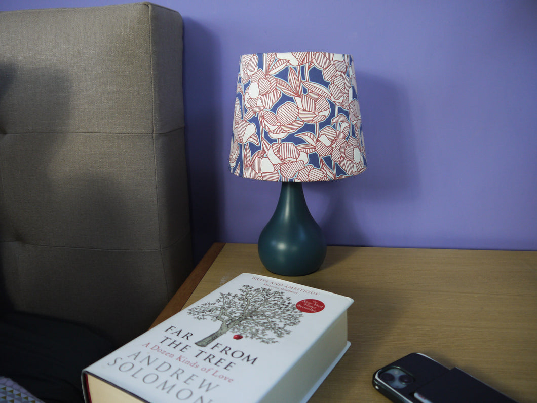 Orange Floral Design Double Sided lampshade