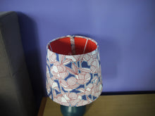 Load image into Gallery viewer, Orange Floral Design Double Sided lampshade
