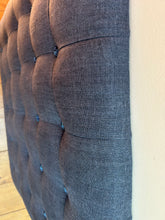 Load image into Gallery viewer, Blue Single bed Square Button Headboard
