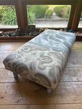 Load image into Gallery viewer, Two Toned Floral Ottoman
