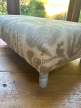 Load image into Gallery viewer, Two Toned Floral Ottoman
