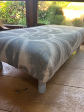 Load image into Gallery viewer, Two Toned Floral Ottoman
