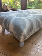 Load image into Gallery viewer, Two Toned Floral Ottoman
