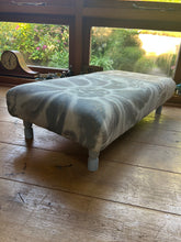 Load image into Gallery viewer, Two Toned Floral Ottoman
