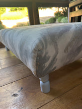 Load image into Gallery viewer, Two Toned Floral Ottoman
