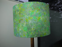 Load image into Gallery viewer, Green marble print 30cm drum Lampshade
