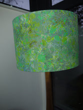 Load image into Gallery viewer, Green marble print 30cm drum Lampshade
