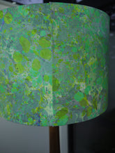 Load image into Gallery viewer, Green marble print 30cm drum Lampshade
