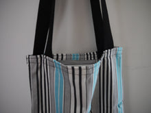 Load image into Gallery viewer, Three Coloured Striped Canvas Bag
